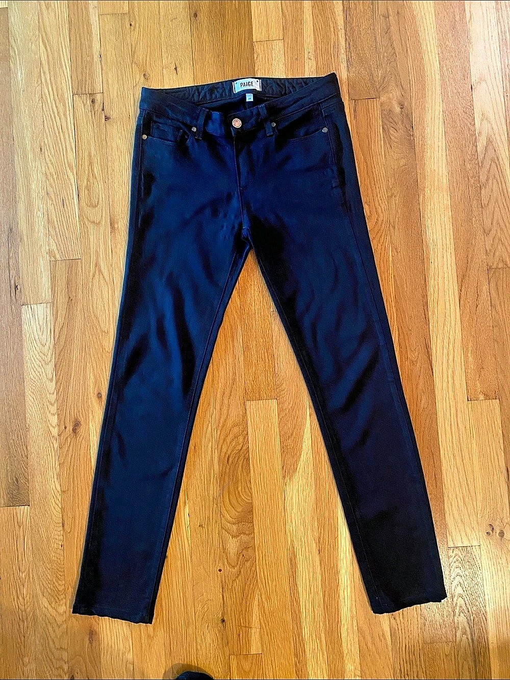 Paige Verdugo Ultra Skinny Jeans Black Waist 28